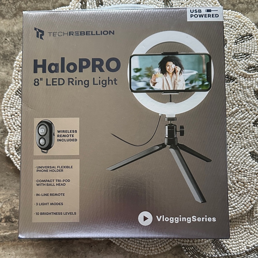 Tech Rebellion HaloPRO 8" LED Ring Light